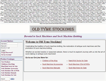 Tablet Screenshot of oldtymestockings.com